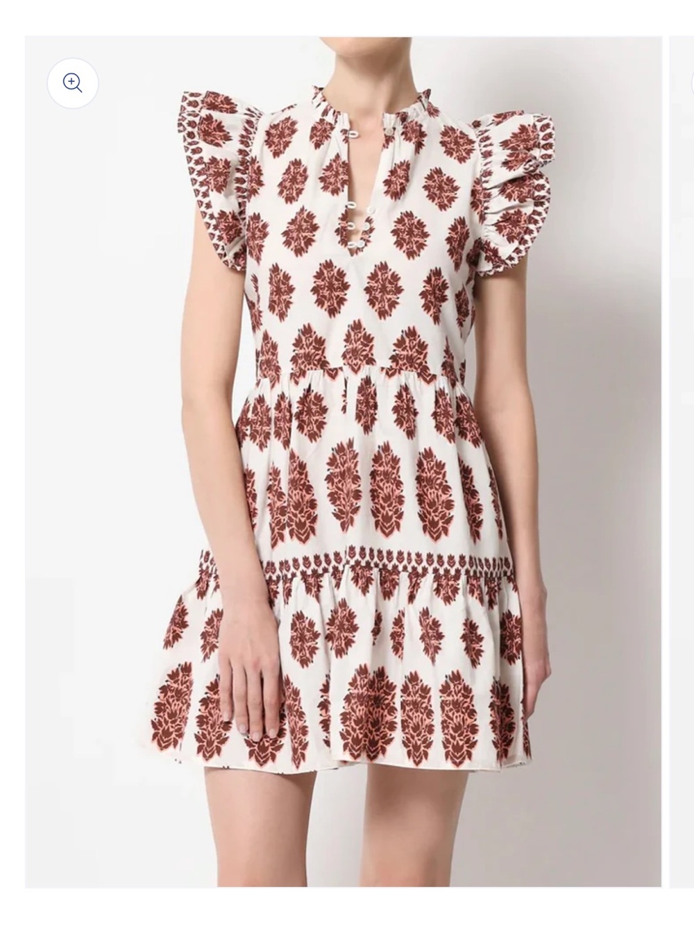 Omika Wilora Mini Dress in Adia Peach